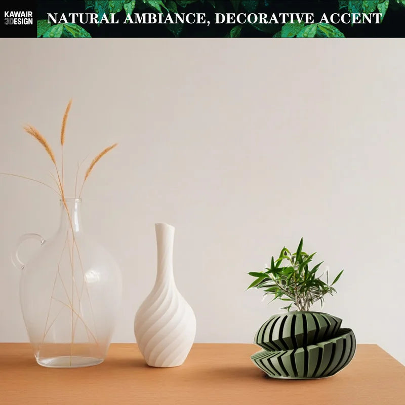 3D Printed Geometric Flower Pot | Eco-Friendly PLA Planter