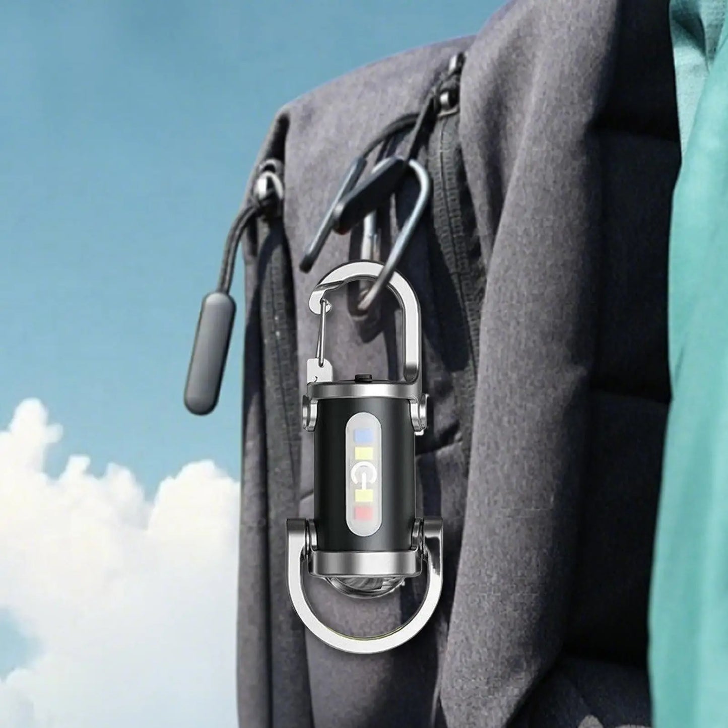 USB Rechargeable LED Keychain Flashlight – Waterproof 1600LM