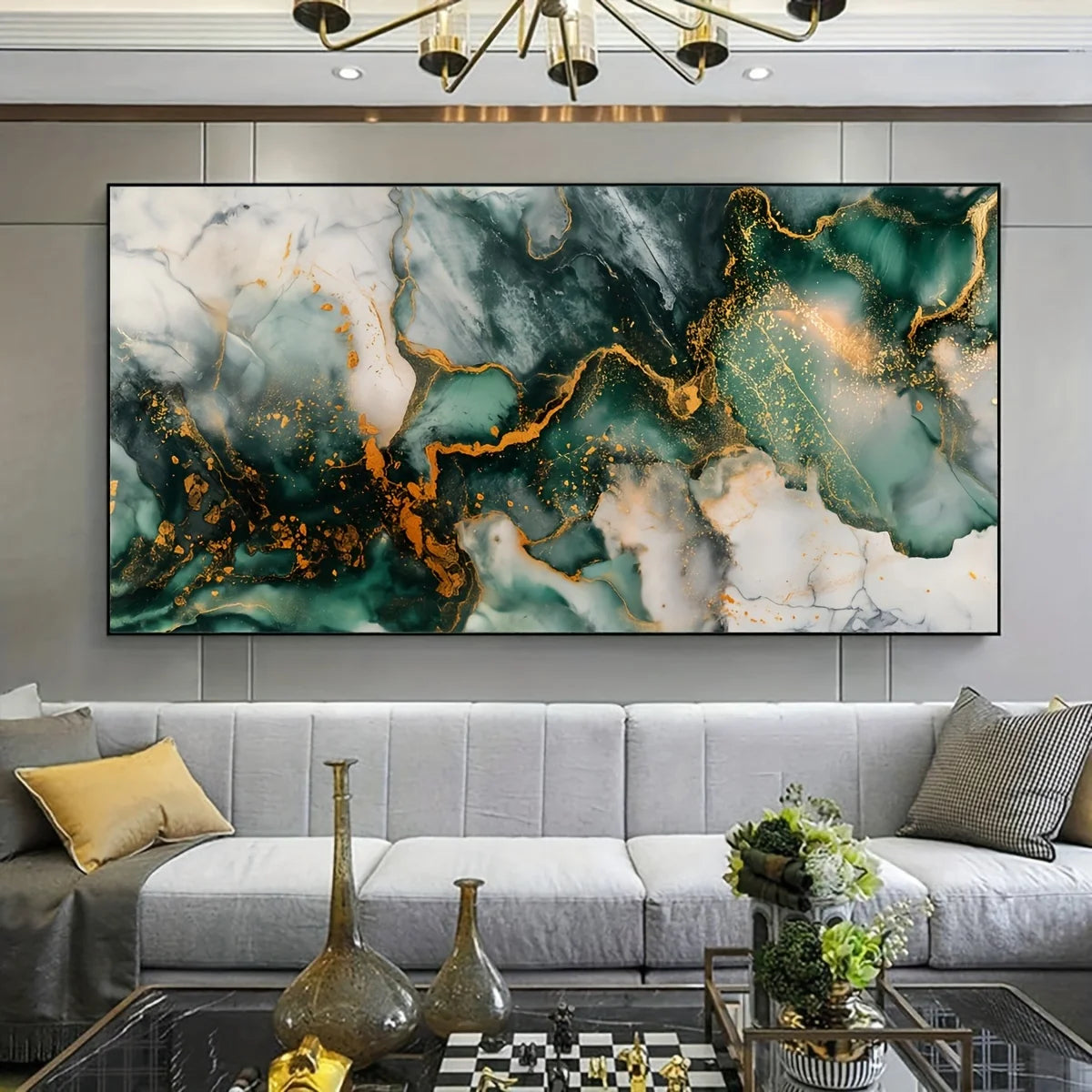 Abstract Canvas Wall Art – Blue Yellow Orange Swirls Poster Canvas Wall Poster Peaceful Pleasures Health and Wellness ZLH4331 20x40cm No Frame