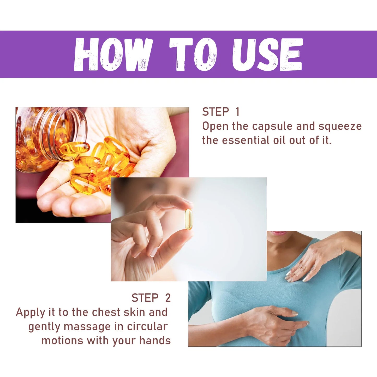 Breast Firming & Augmentation Oil Capsules | Vitamin E