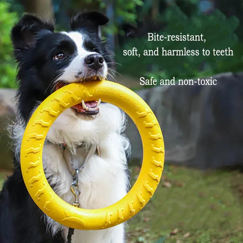 EVA Dog Toys 4-Pack – Flying Disc, Ball & Tug Rope Interactive Dog Toy Set Peaceful Pleasures Health and Wellness
