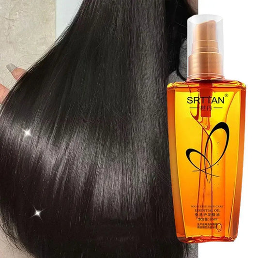 Moroccan Argan Oil Hair Serum 80ml – Lightweight Frizz Control & Shine Oil for Split Ends & Flyaways Peaceful Pleasures Health and Wellness