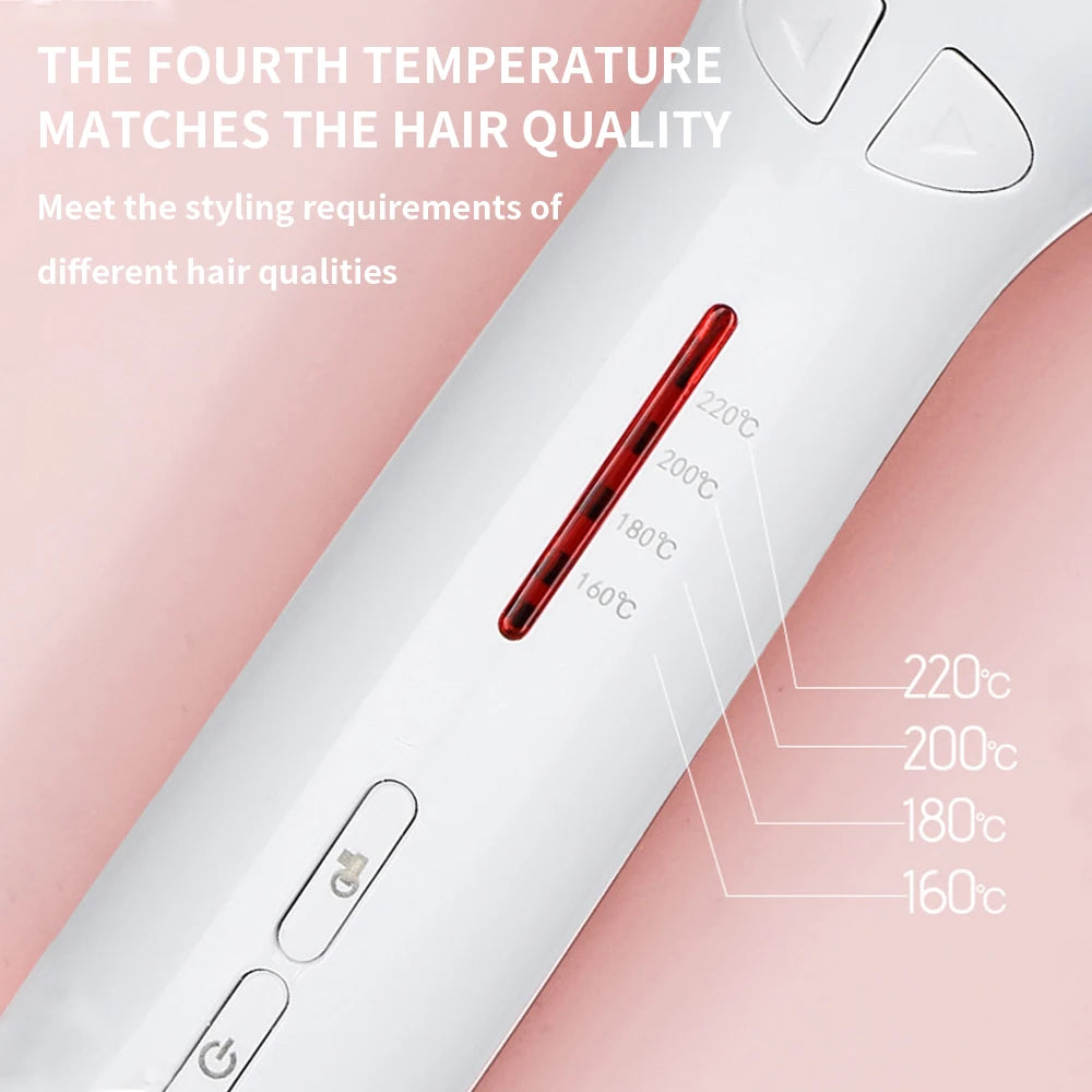 Fully automatic electric rotary hair curler for creating big waves does not damage hair resistant to heat Peaceful Pleasures Health and Wellness