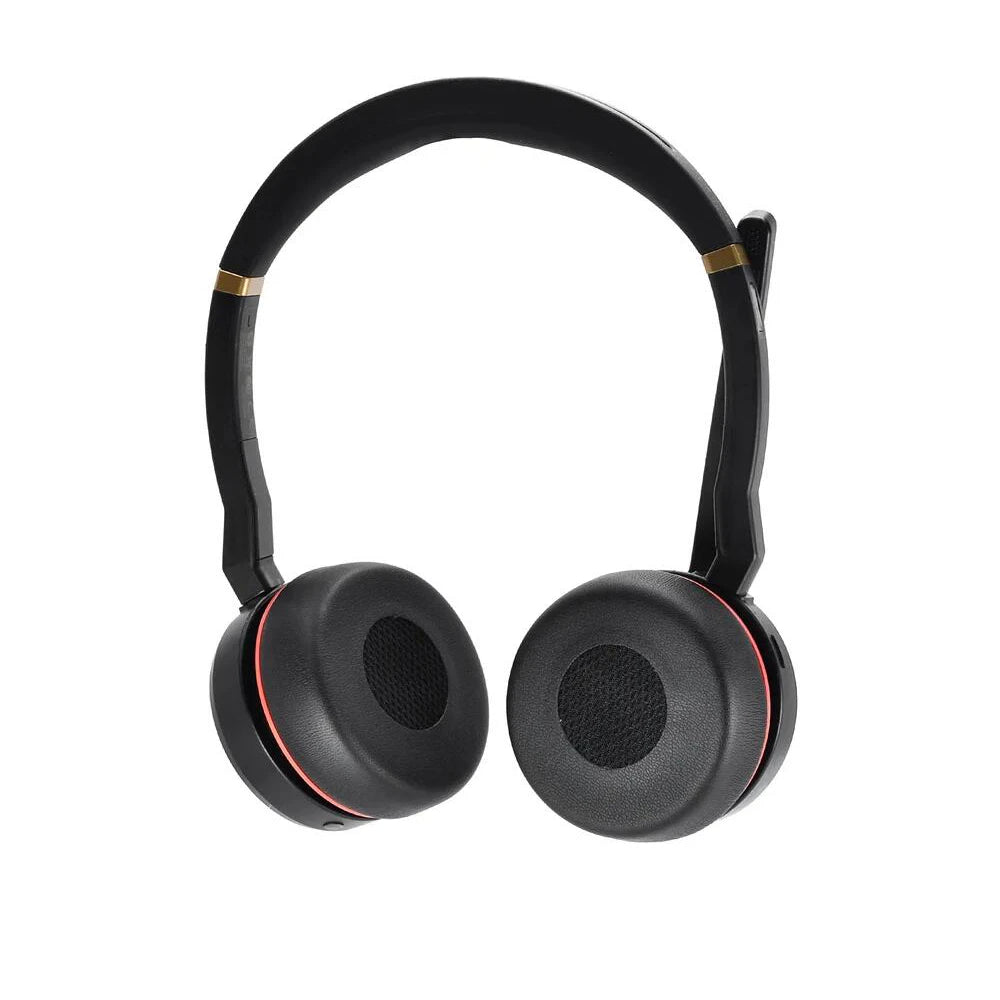 2 PCS/1 PAIR Leather Cushion Cover For Jabra Evolve 20SE 30II 40 65 75 Earpads Cover Sponge Soft Headphone Pads Black Peaceful Pleasures Health and Wellness