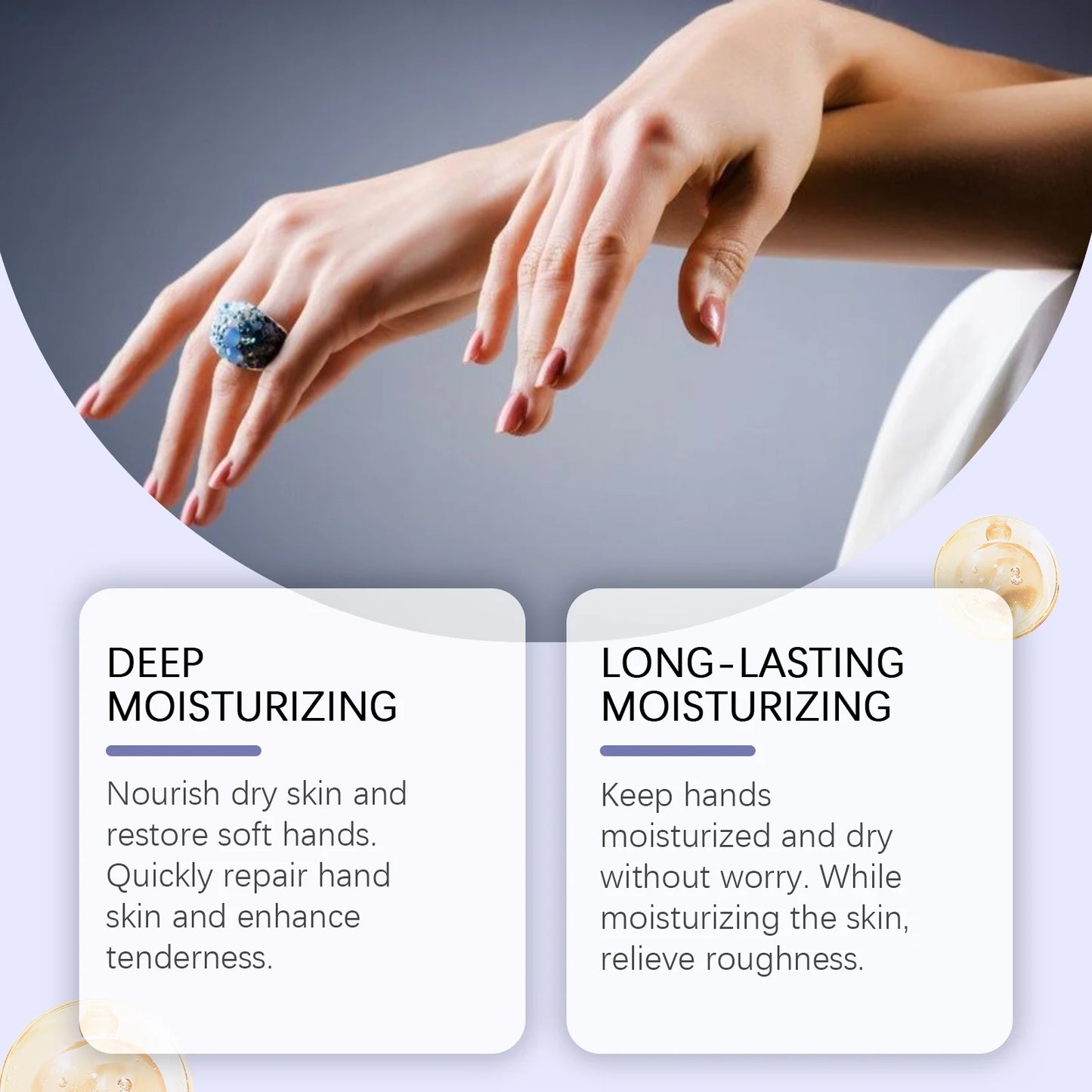 Shea Butter Hand Cream Nourishing Care Deep Hydration Anti Cracking Fast Absorbing Non-Greasy Winter Moisturizing Hand Cream Peaceful Pleasures Health and Wellness