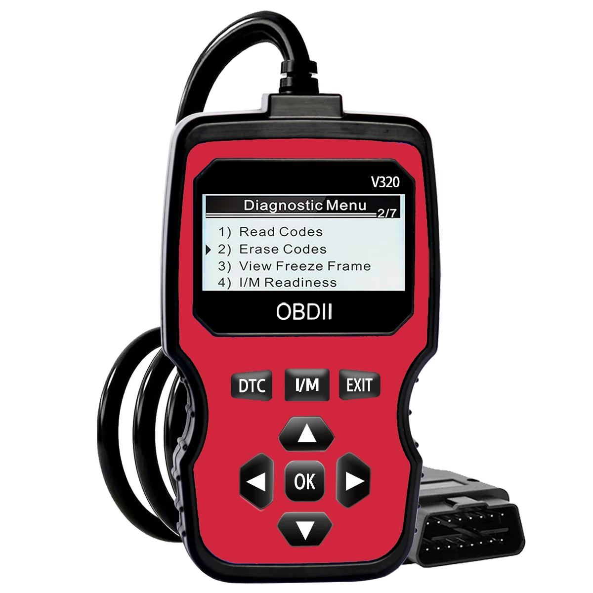 Powerful High-Quality V320 Automotive Obd2 Engine Fault Code Reader - Ideal Scan Tool for Mechanics & Diyers Can Diagnose All O Peaceful Pleasures Health and Wellness Red