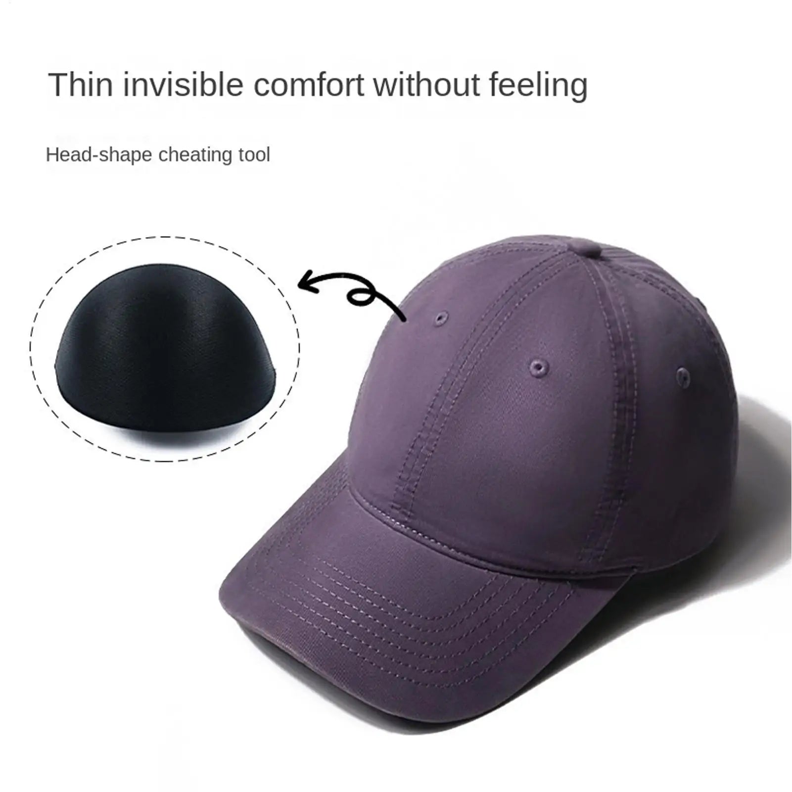 Baseball Cap Brim Shaper Insert | Adjustable Cotton Liner Hat Brim Shaper Peaceful Pleasures Health and Wellness