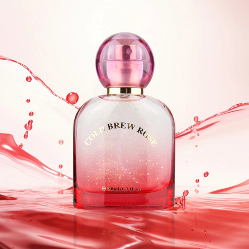 Rose Floral Perfume Long Lasting Light Fragrance Woodsy Scented Body Spray With Glitter Shimmer Women Woody Eau De Toilette Peaceful Pleasures Health and Wellness