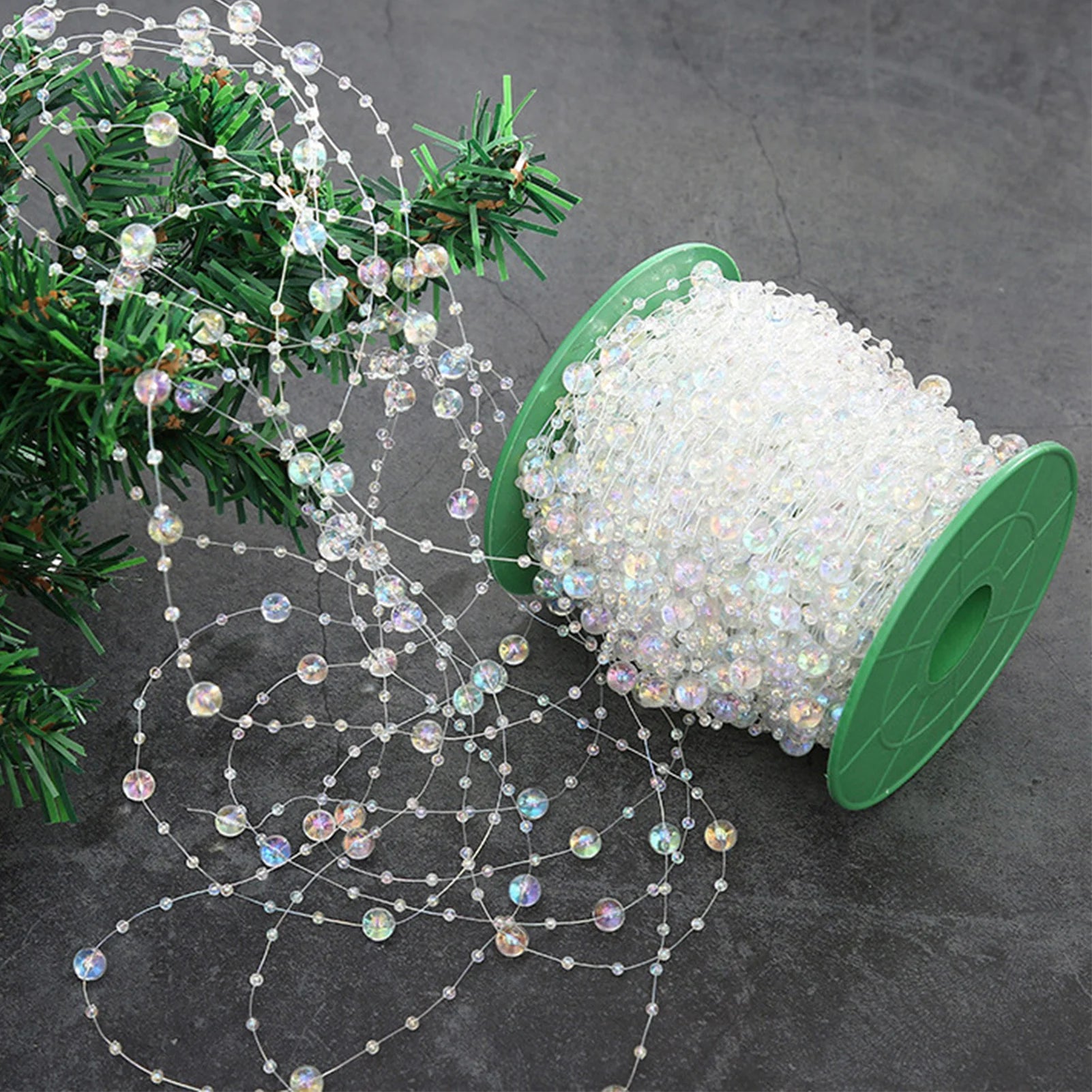 30 Meters Colorful Bead Chain Link Ball Pearl Beading Chain for Jewelry Making DIY Craft Peaceful Pleasures Health and Wellness