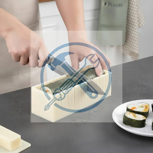 10-Piece Sushi Making Kit with 4 Shape Molds & Sushi Knife Sushi Making Kit Peaceful Pleasures Health and Wellness