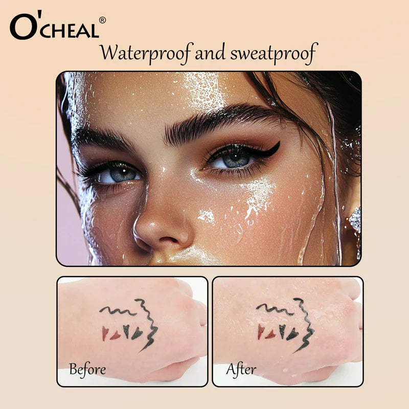 O'CHEAL 3-in-1 Stamp Eyeliner Pen | Waterproof, Long-Lasting