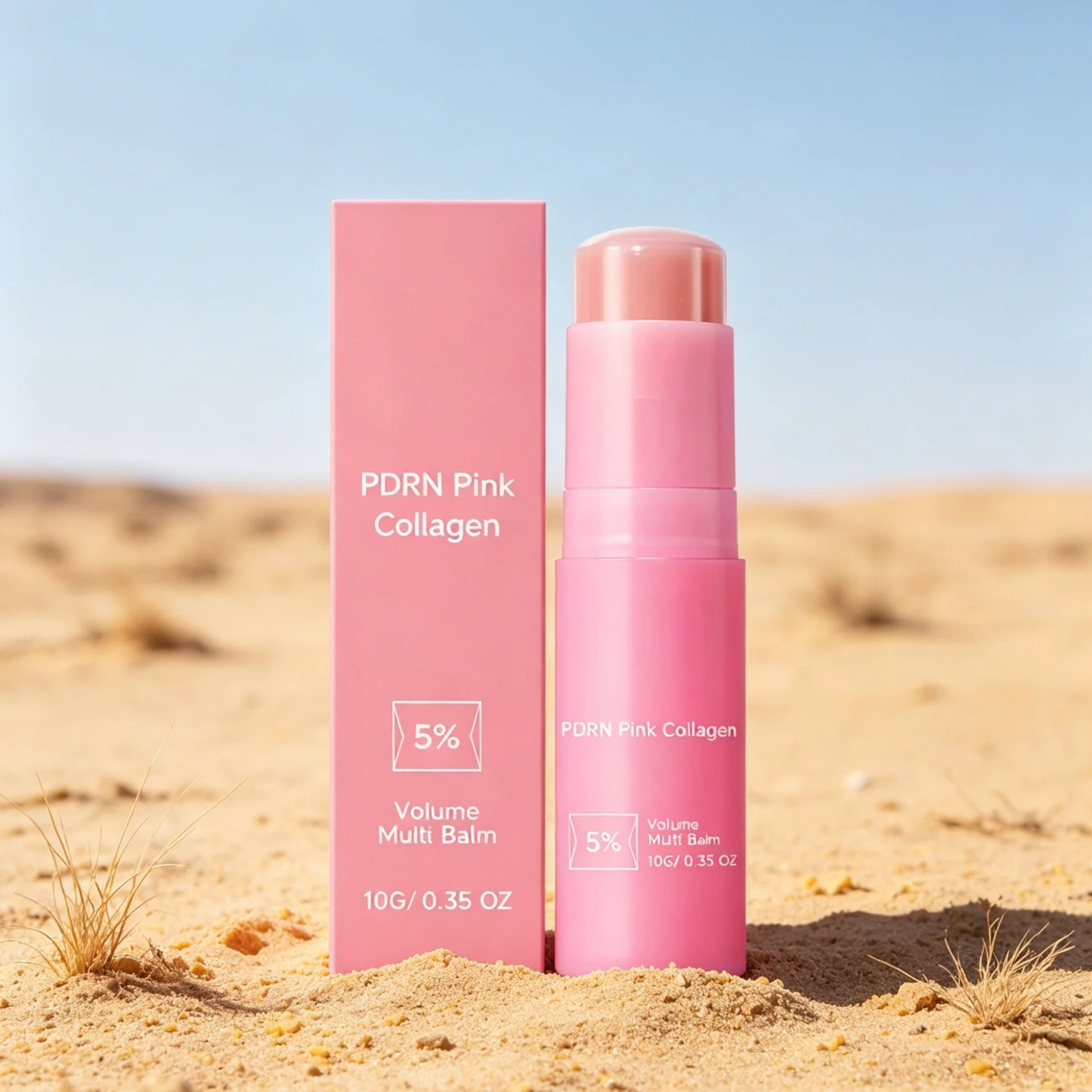 PDRN Pink Collagen Balm Stick – Moisturizing & Firming 10g Collagen Cream Stick Peaceful Pleasures Health and Wellness