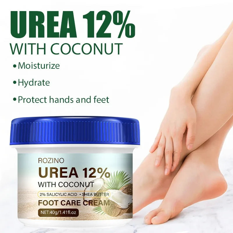 Coconut Foot Cream Prevents Foot Cracking Moisturizes Nourishes Providing Dual Protection for Rough Skin Foot Treatment 40g Peaceful Pleasures Health and Wellness