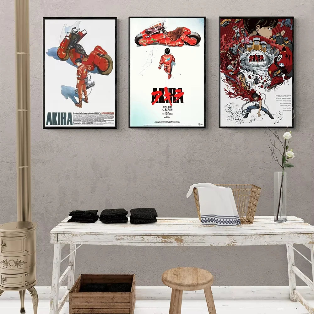 Akira Anime Retro HD Canvas Wall Art Poster | Japan Print