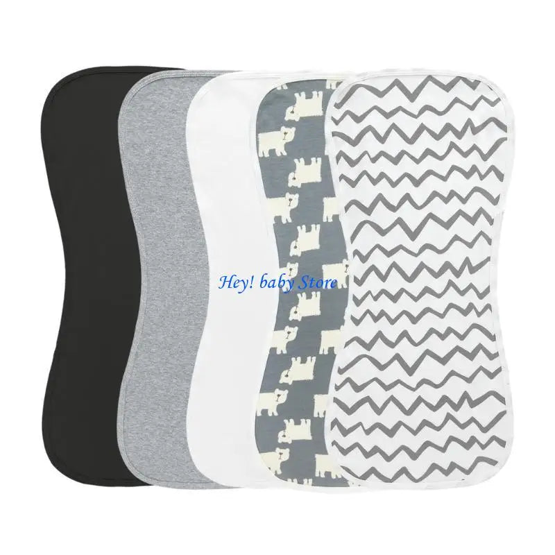 Baby Burp Cloths – Soft Cotton Drool Bibs & Shoulder Pads