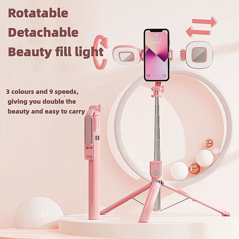 Selfie Stick Tripod 360°/180° Rotating Selfie Stick Phone Holder with Wireless Bluetooth Remote Extendable Tripod Selfie Stick Peaceful Pleasures Health and Wellness