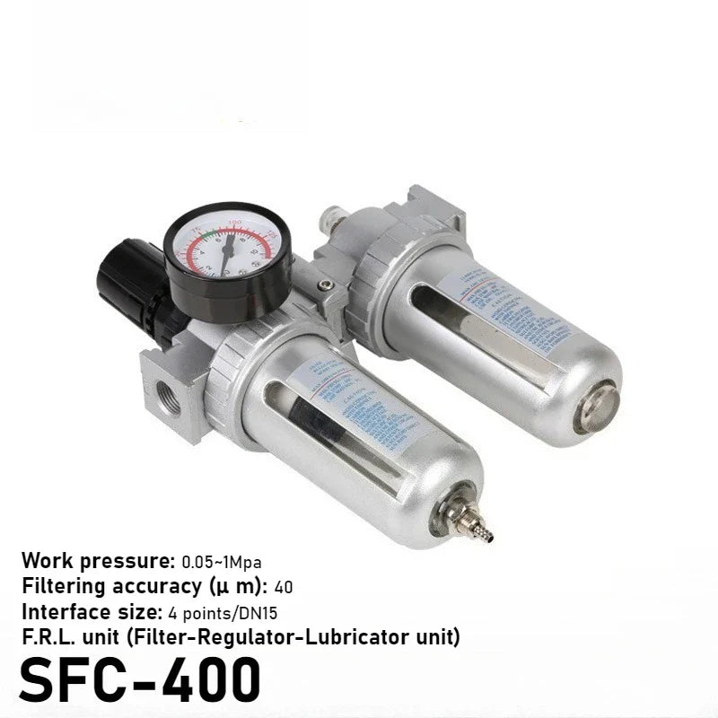 Air Compressor Filter Regulator SFC SFR 200 300 400 Auto Drain