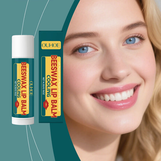 OUHOE Mint Beeswax Lip Balm – Moisturize & Soften Lips Lip Balm Peaceful Pleasures Health and Wellness