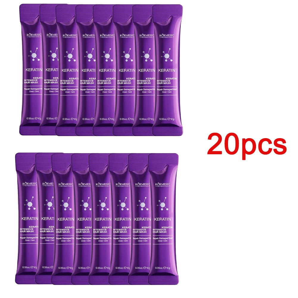Keratin Hair Mask 20pcs – Smooth, Shiny & Frizz-Free Hair