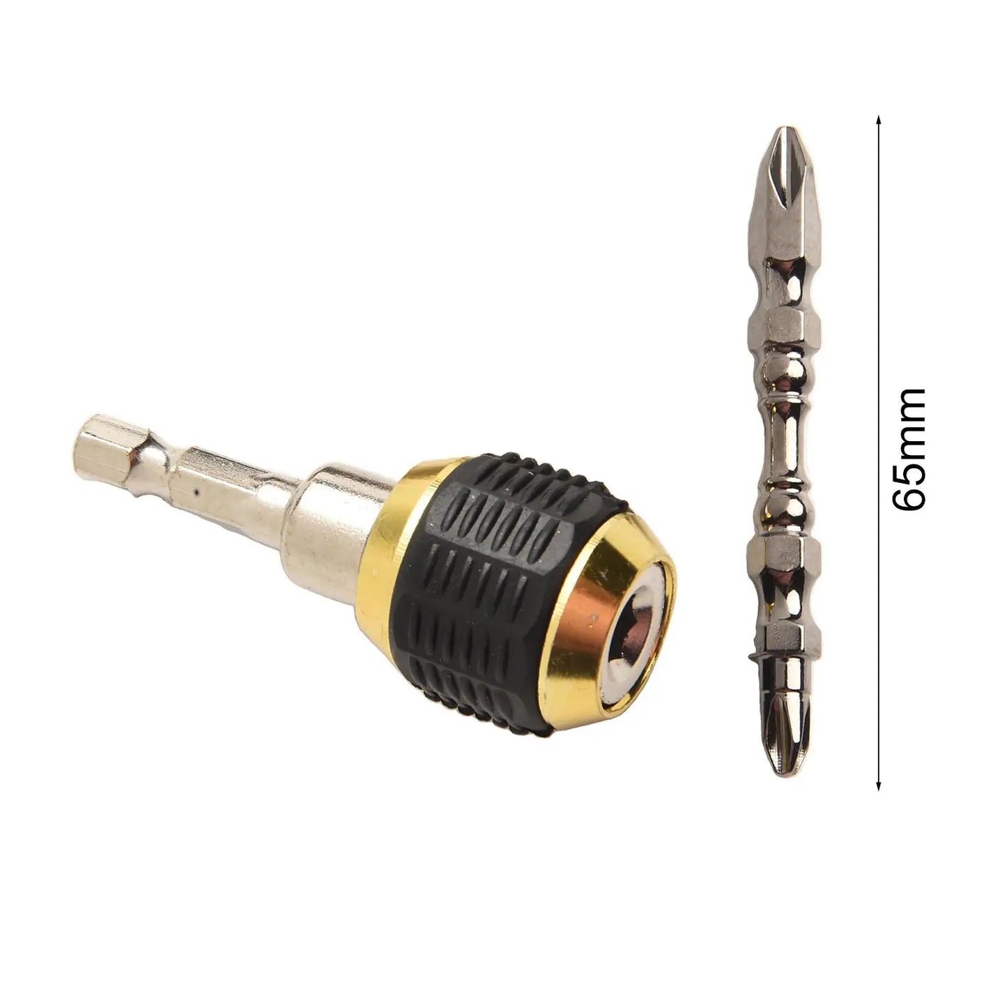 Drill Chuck Screwdriver Hex Shank Quick Change Adapter Double Head