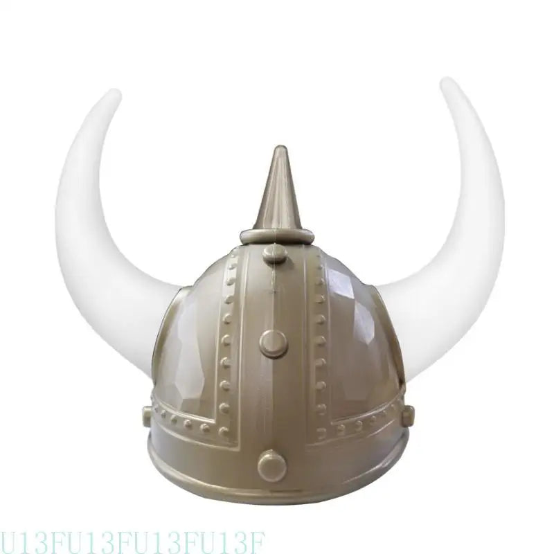Viking Horned Helmet Hat – Medieval Warrior Costume Adults