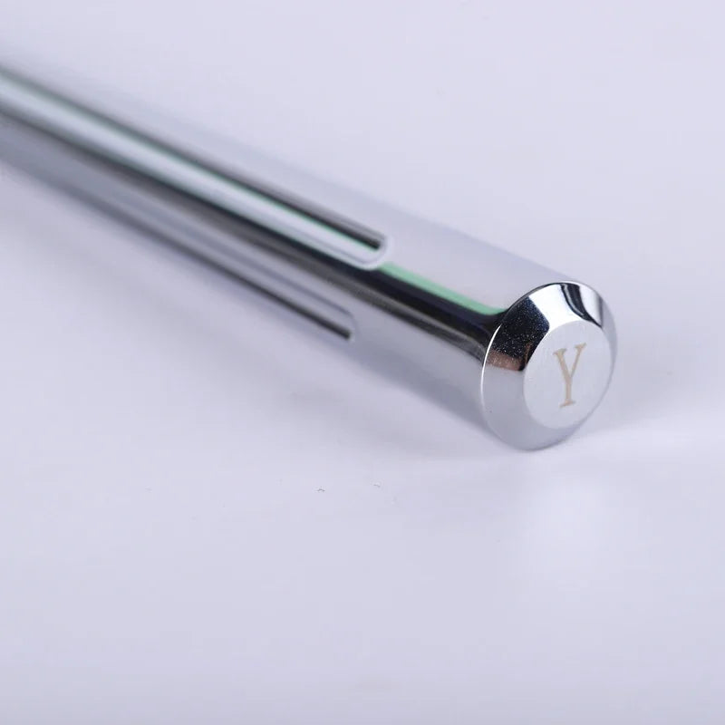 2026 Globe Trotter Chrome Color Brass Yaqi Safety Razor Handle 95mm Length 7.5-12mm Diameter for Grooming And Shaving Peaceful Pleasures Health and Wellness
