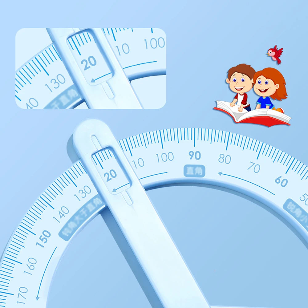 360 Degree Activity Angle Teaching Tool Student Math Protractor