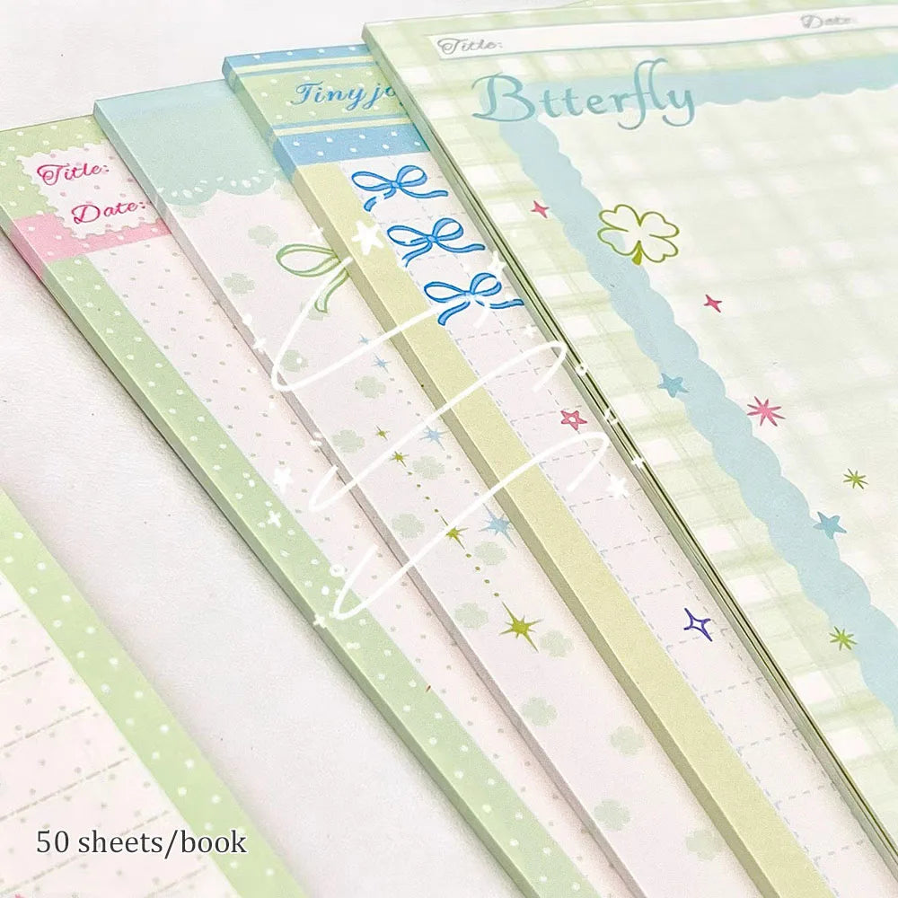 Colorful Butterfly Ins A5 Notebook Pink Green Gradient Rose Fragrant