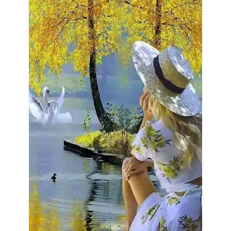 GATYZTORY Paint By Numbers For Adults Children Ballet Girl DIY HandPainted Oil Painting Figure Picture Home Wall Decor Gift Peaceful Pleasures Health and Wellness 99-19 40x50cm Unframed