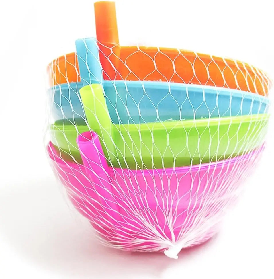 4PCS Cereal Bowls with Straws for Kids 20 Ounce BPA-Free Plastic Reusable Bowls with Built-In Straws for Children Peaceful Pleasures Health and Wellness