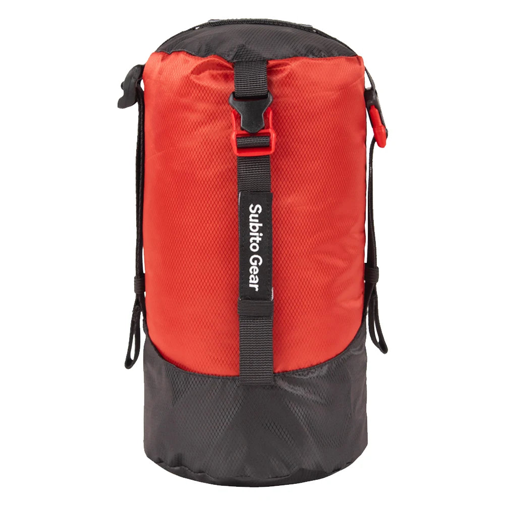 Sleeping Bag Compression Storage Bag Multi-Purpose Camping Supplies Storage Bag Large Capacity Space Saving for Camping Hiking Peaceful Pleasures Health and Wellness Red