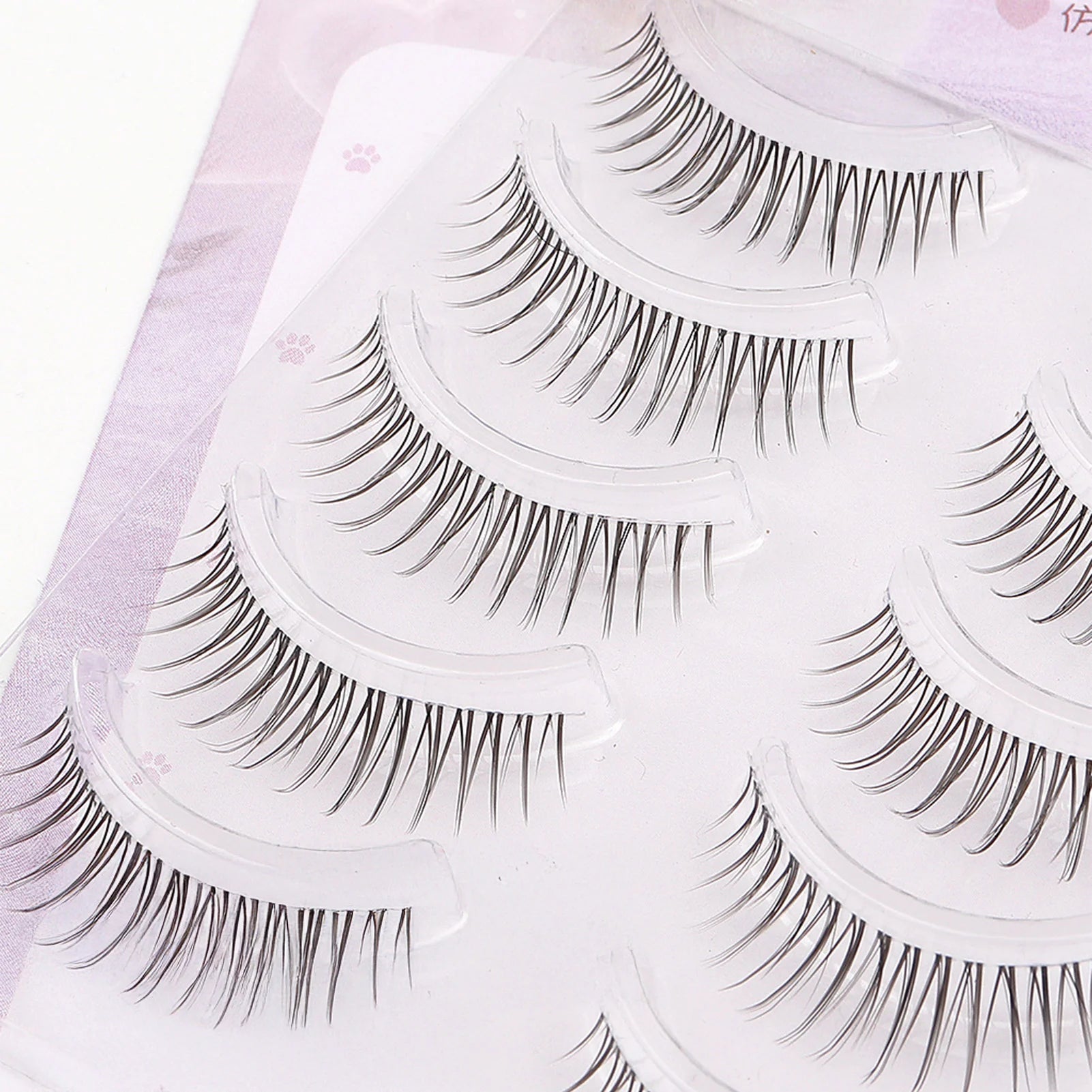 Manga Cosplay Wispy False Eyelashes – 5 Pairs Cluster Lashes False Eyelashes Peaceful Pleasures Health and Wellness
