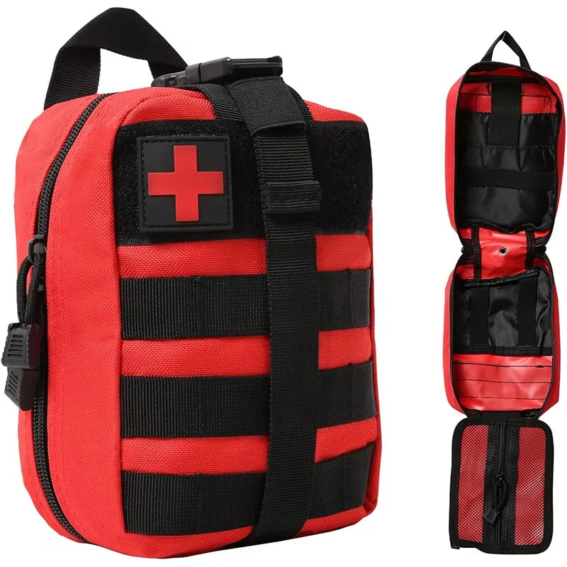 Tactical Bag Accessory Bag Accessory Kit Tactical Waist Bag Camouflage Multi-functional Bag Outdoor Mountaineering Rescue Bag Peaceful Pleasures Health and Wellness