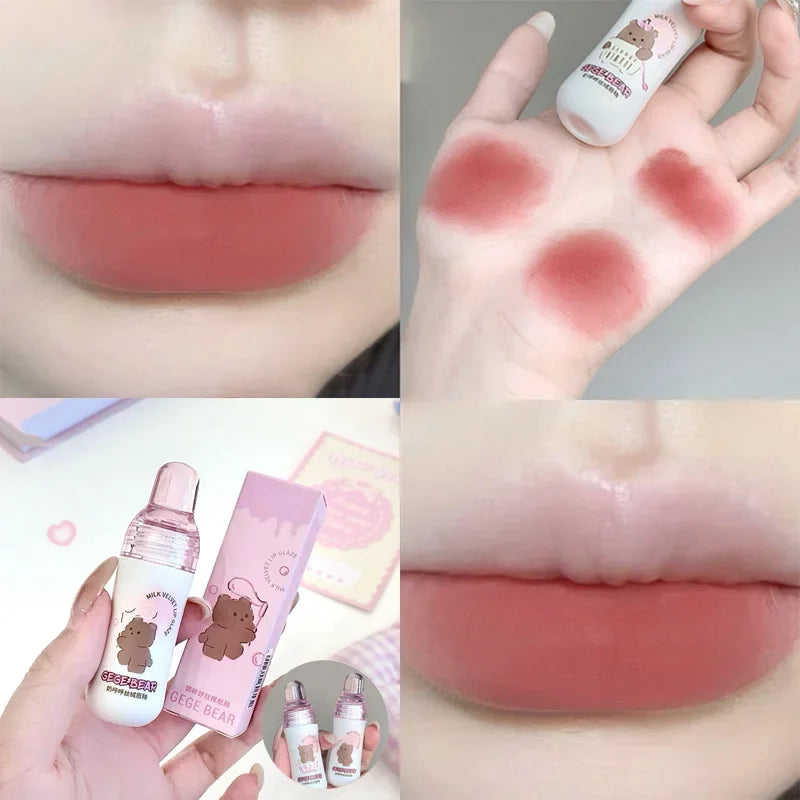 Gege Bear Matte Velvet Lip Glaze – Waterproof Long-Lasting