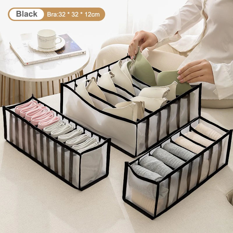 Folding Fabric Drawer Storage Box – Underwear & Socks