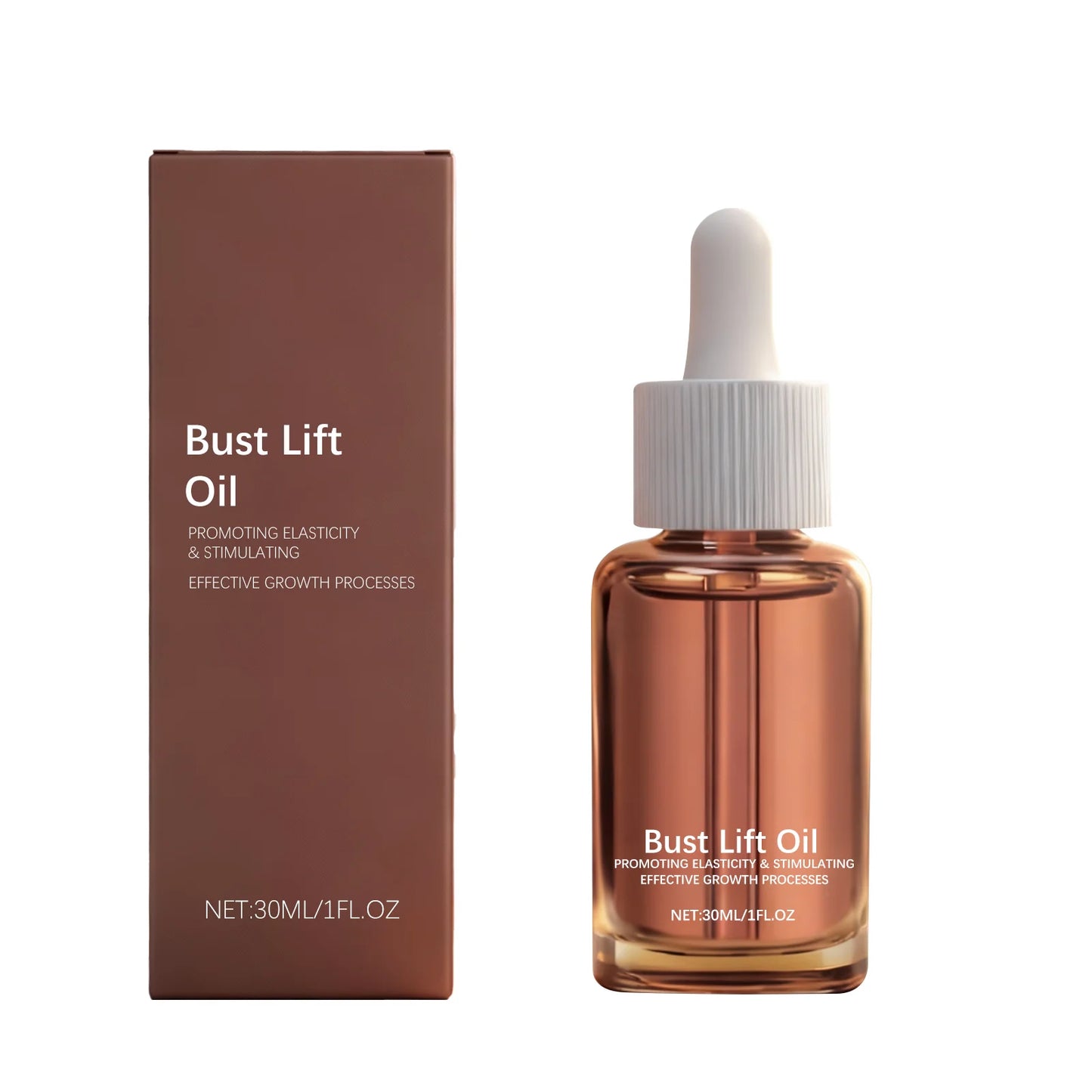 Ginger Extract Breast Plump Essential Oil Assist Massage Firm Chest Skin Enhance Chest Elastic Mild Safe Breast Enlargement Oil Peaceful Pleasures Health and Wellness 30ml Boxed