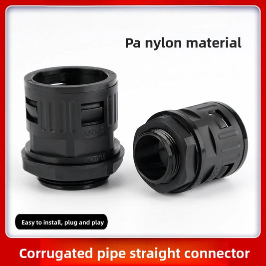 10-Pack Nylon Corrugated Tube Connectors | Conduit Glands AD13–AD34 Conduit Gland Fittings Oasis Select AD10-M10x1.5 10 pcs