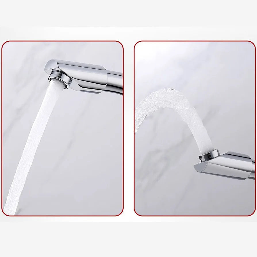 Rotatable Single Handle Hot & Cold Basin Faucet | Kitchen & Bath