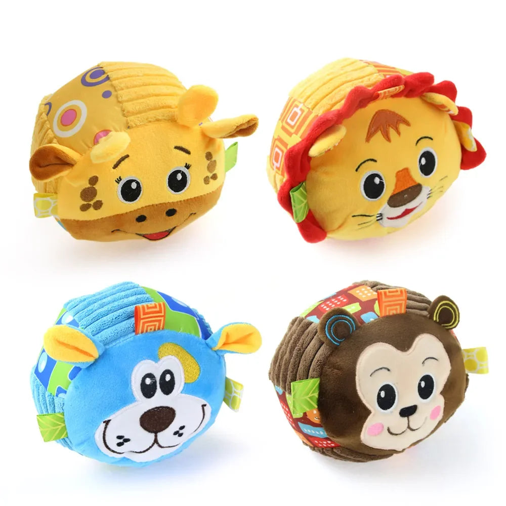 Plush Dog Voice Toys Balls Soft Fur Rattan Moving Ringtones Fun