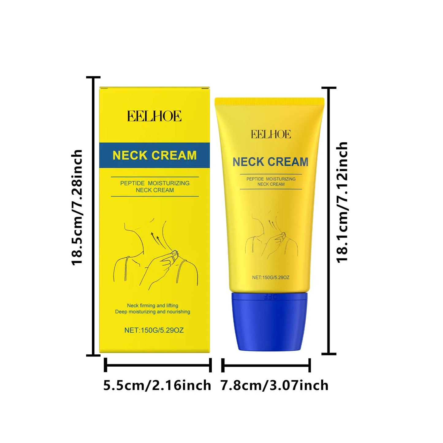 Firming Neck Cream with Roller – Anti-Aging & Lifting 150g