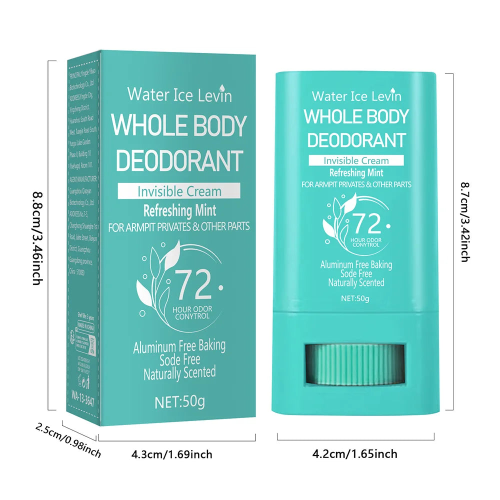Whole Body Invisible Deodorant Cream Stick – Anti-Sweat Unisex