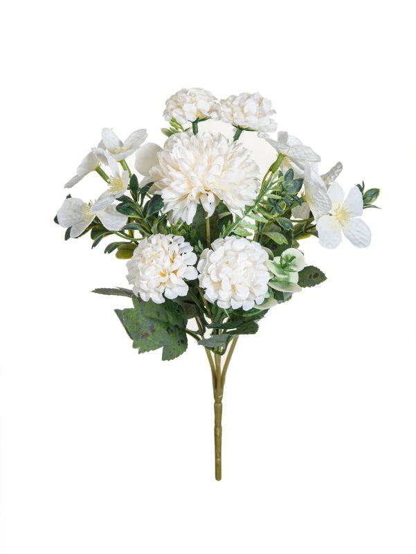 Artificial Silk Chrysanthemum Hydrangea Bouquet | Wedding & Home