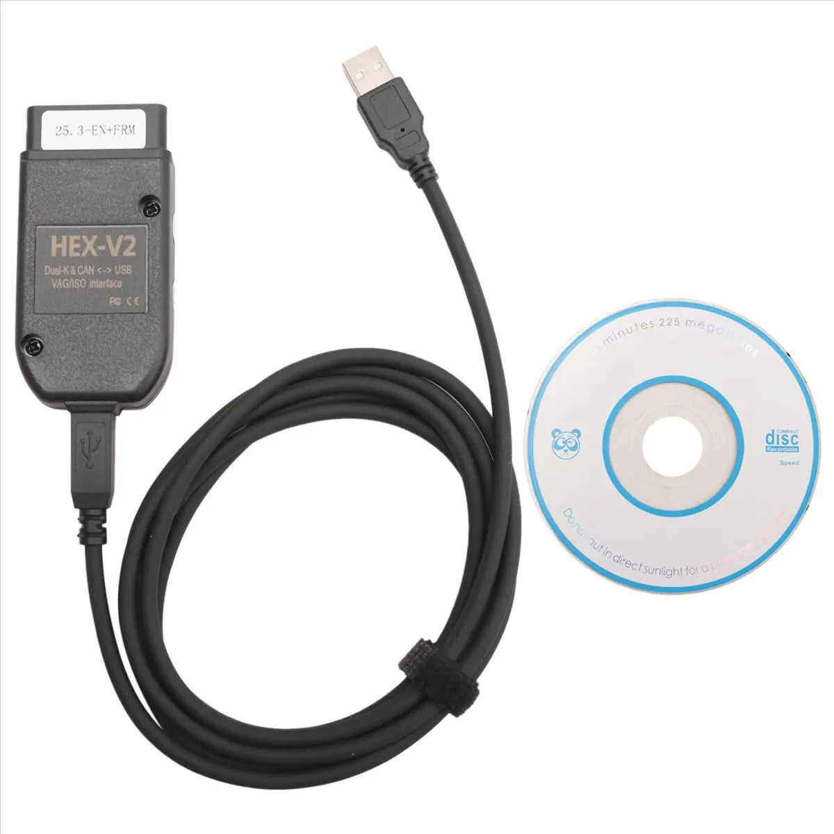 *ABDH Newest VCDS 25.3 VAG Scanner Tool Cable OBD2 Diagnostic HEX V2 Wesheu VCDS VAG COM for Audi SKODA VW Car Peaceful Pleasures Health and Wellness
