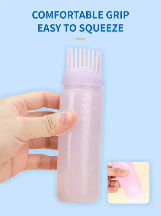 180ml Refillable Hair Dye Applicator Bottle with Root Comb Hair Dye Applicator Oasis Select
