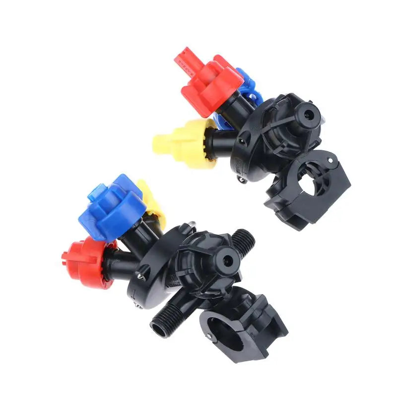 3 Heads Spray Tube Fittings Pipe Clamp Adjustable Sector Prevent Dripping Garden Watering Agricultural Sprayer Connect Tool Peaceful Pleasures Health and Wellness