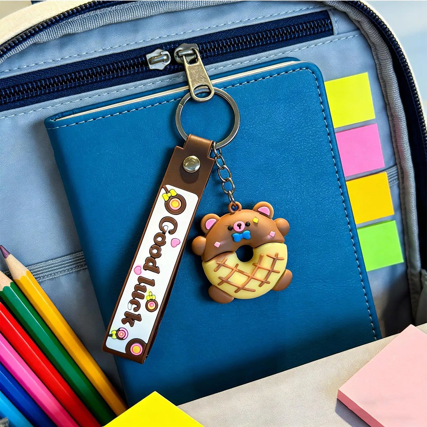 Cute Donut Animal Keychains – Bag Charms for Women & Teens