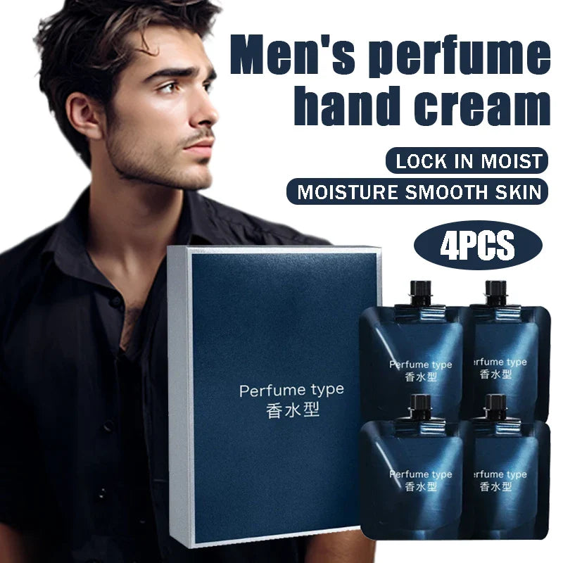 4-Pack Men's Scented Moisturizing Hand Cream – Hydrating Set