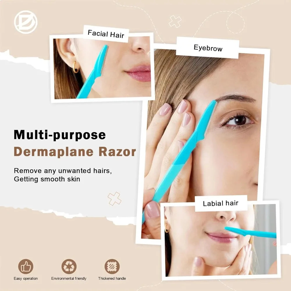 5/10/12/20pcs Eyebrow Razors Facial Eye Brow Trimmer Hair Removal Shaver Safe Blades Trimming Beauty treatment Tools Peaceful Pleasures Health and Wellness