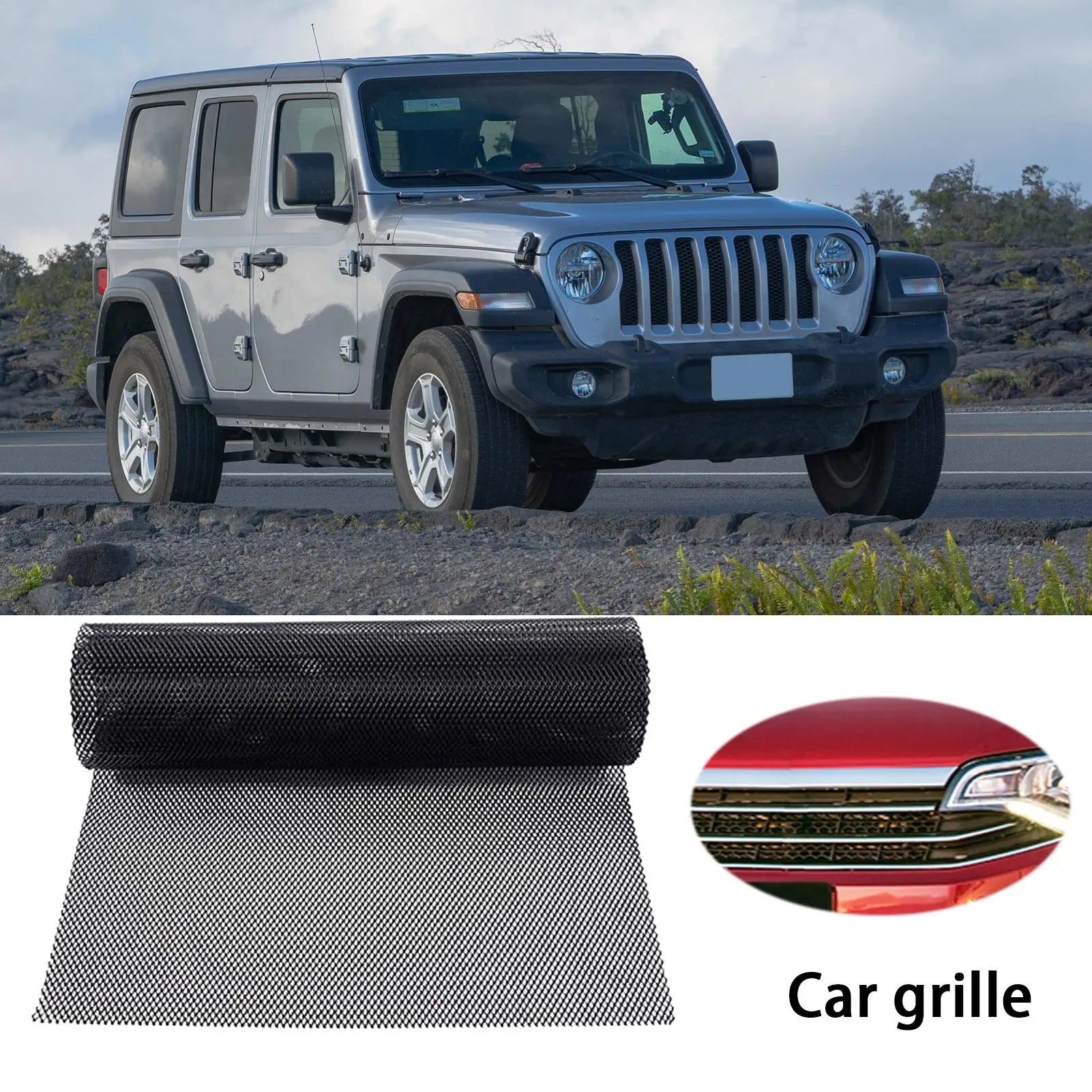 Universal Aluminum Mesh Car Radiator Grille Front Bumper Modified Mesh Sheet Car Exterior Protection Accessories Peaceful Pleasures Health and Wellness