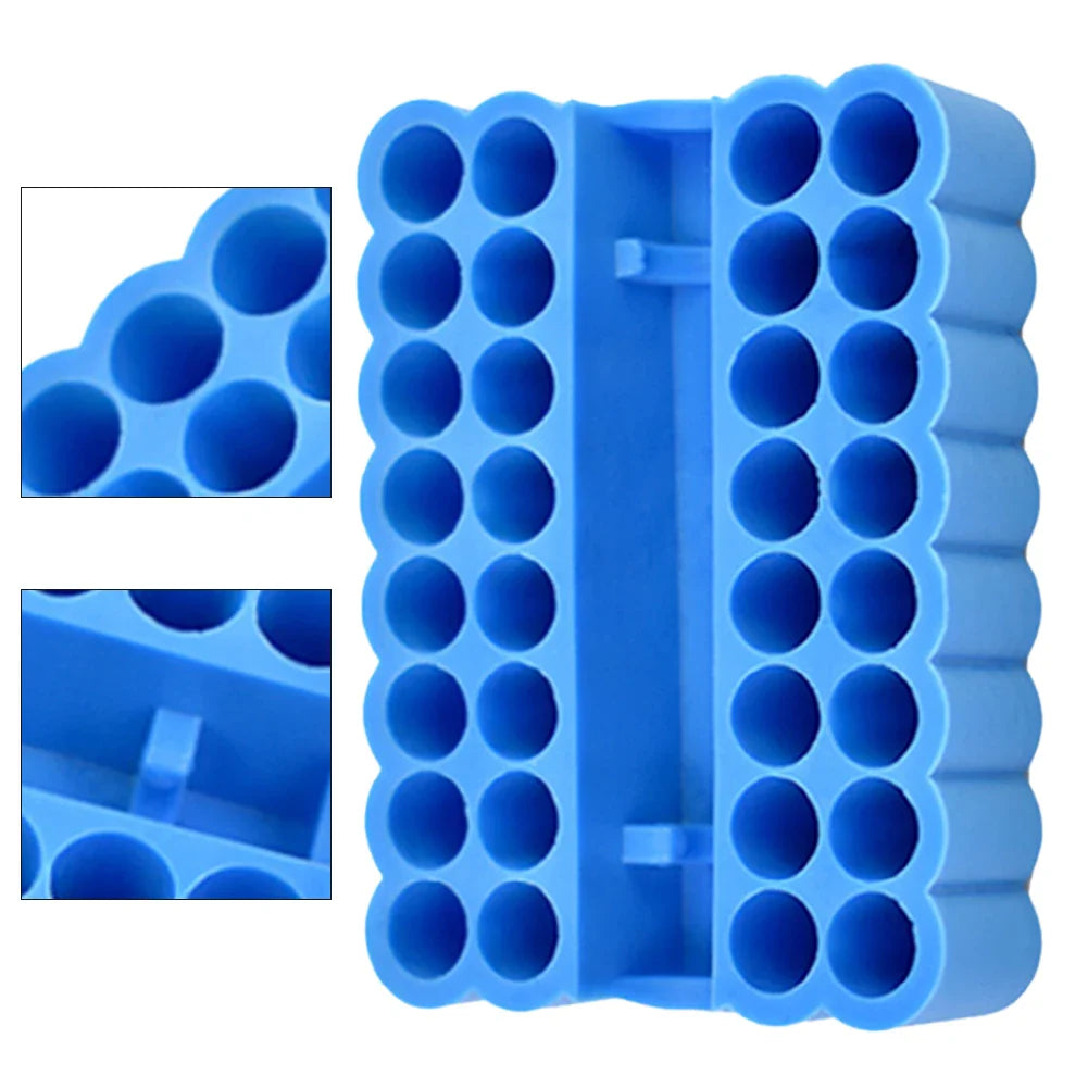 2-Pack 32-Hole Screwdriver Bit Holder & Organizer | 1/4" Hex
